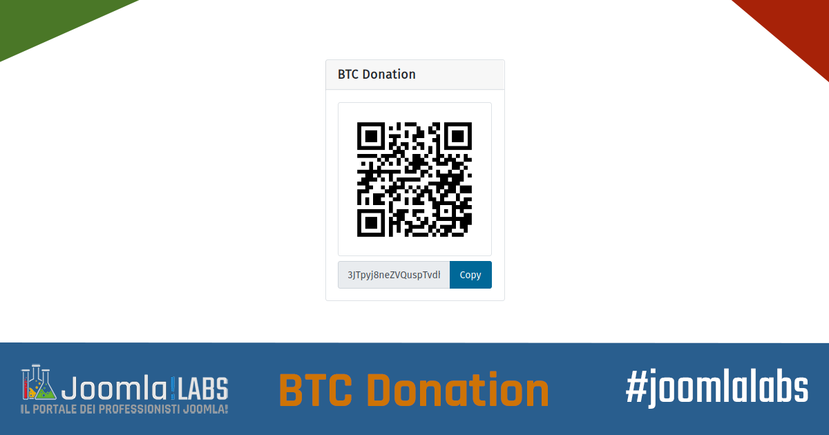 Joomla!LABS - BTC Donation Module