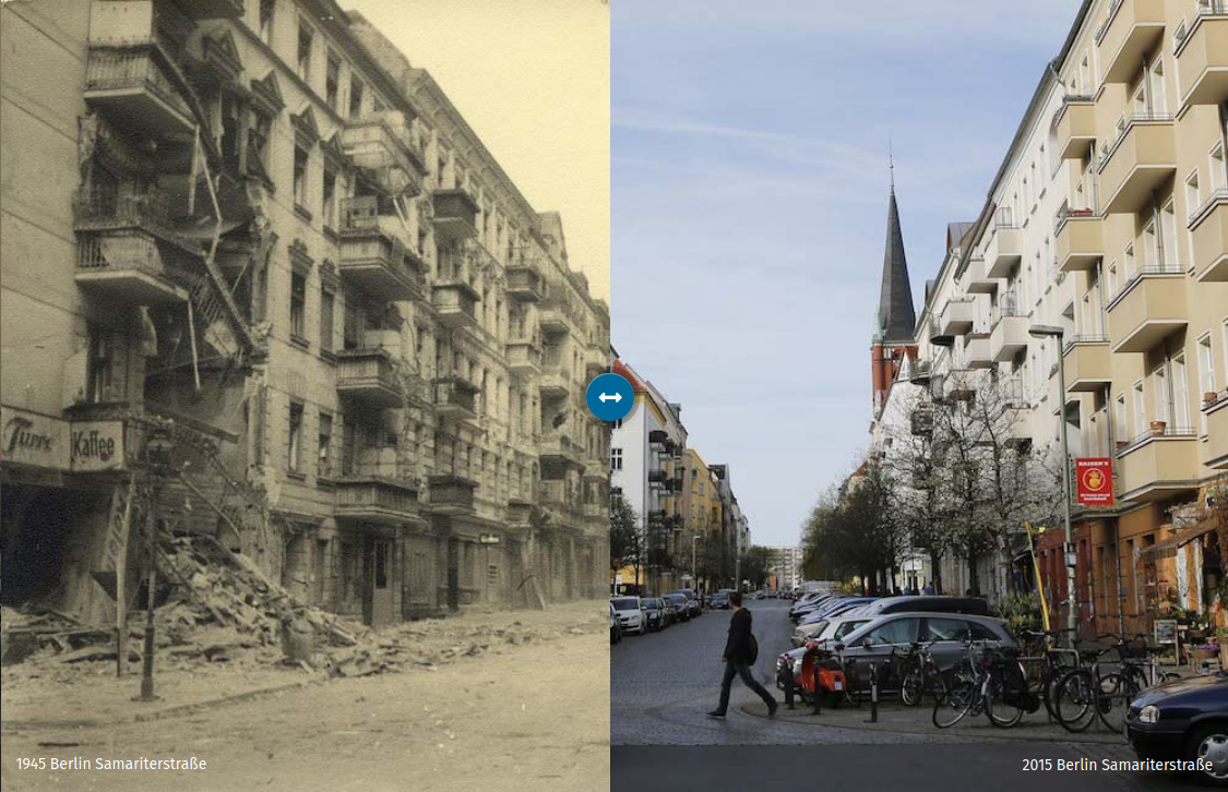Joomla!LABS - Image Comparison Slider Module frontend preview Berlino Samariterstrasse