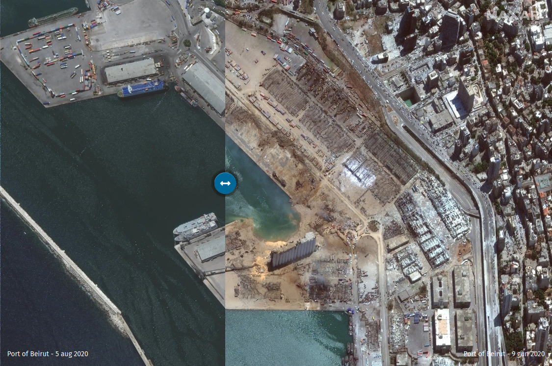 Joomla!LABS - Image Comparison Slider Module frontend preview Porto Beirut