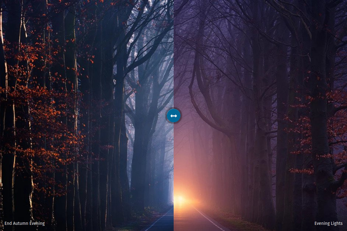 Joomla!LABS - Image Comparison Slider Module frontend preview Strada